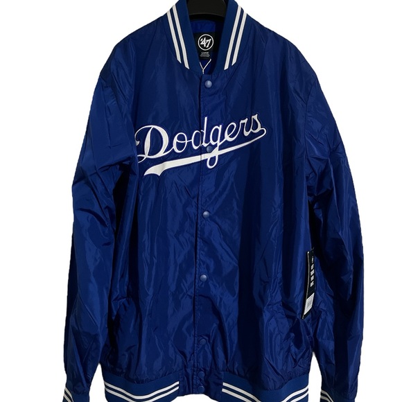 47 Blue Dodgers Bomber Jacket - Picture 1 of 2